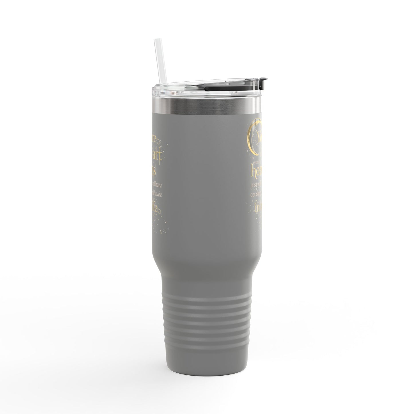 "Work of Art" Book Quote Insulated Travel Mug | 40oz