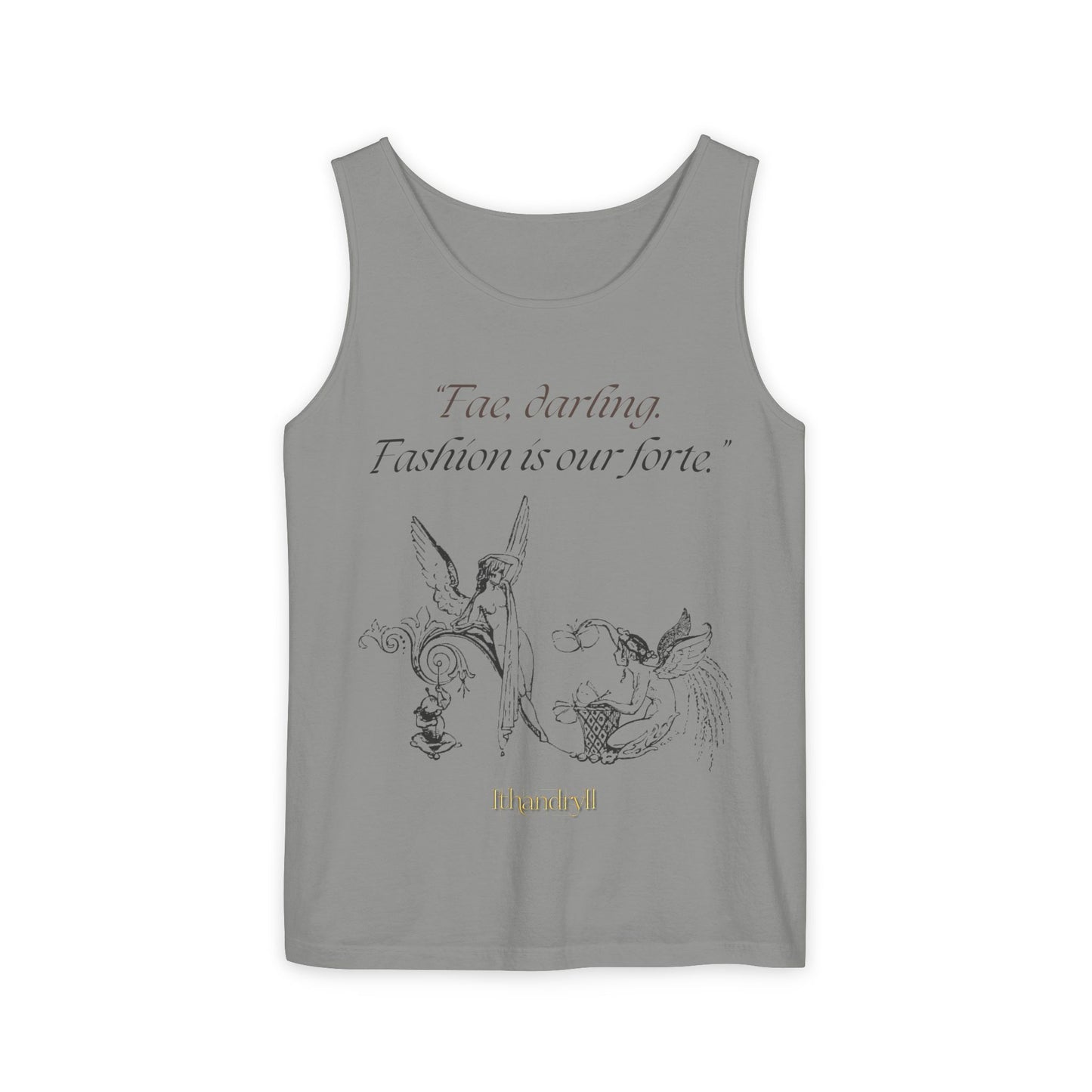 "Fae Fashion" Book Quote | Unisex Tank Top