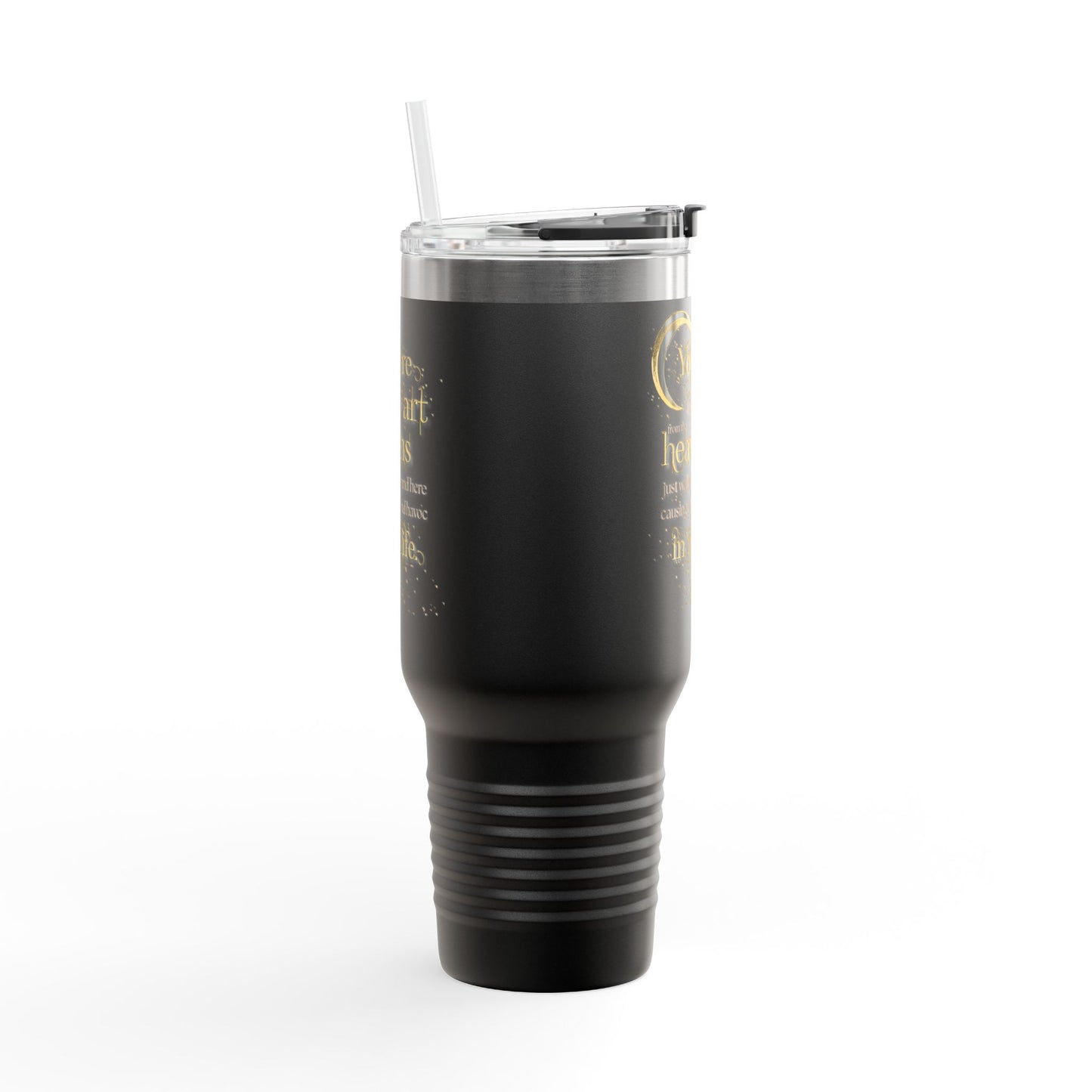 "Work of Art" Book Quote Insulated Travel Mug | 40oz