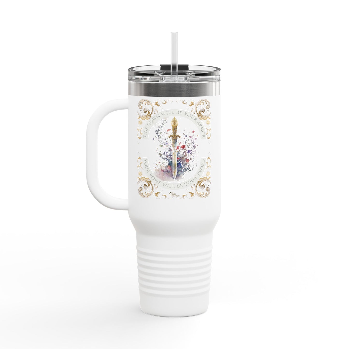 ✨Heir of Oberon✨ Book Quote | Elegant Insulated Travel Mug—40oz