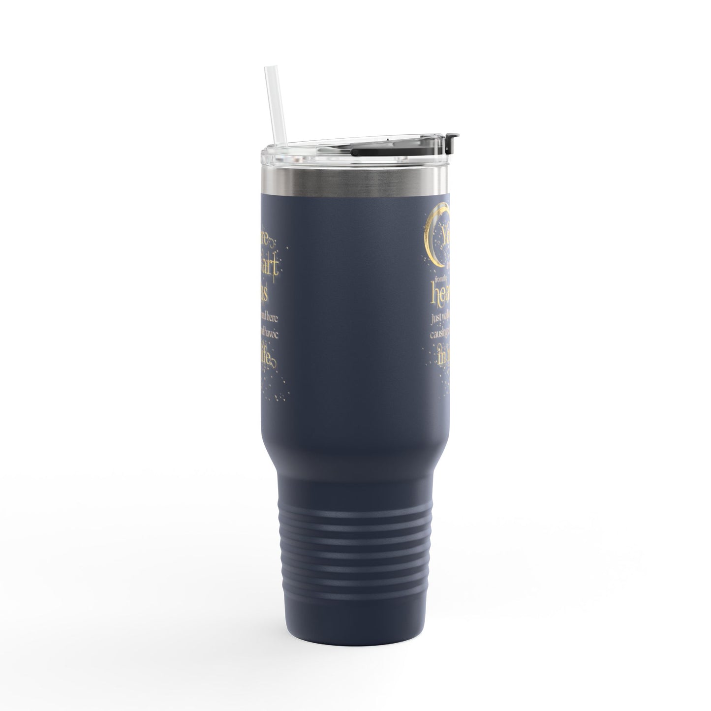 "Work of Art" Book Quote Insulated Travel Mug | 40oz