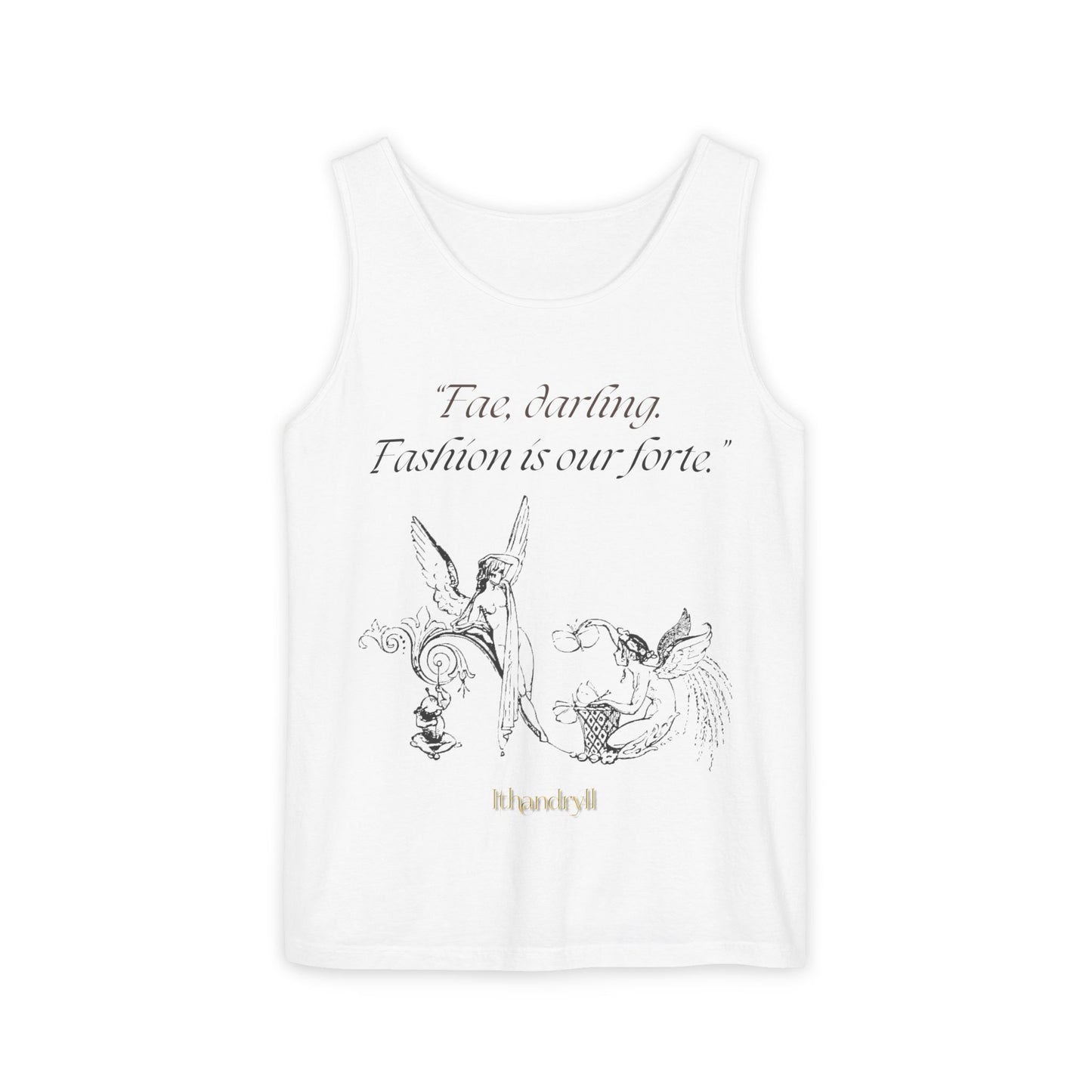 "Fae Fashion" Book Quote | Unisex Tank Top