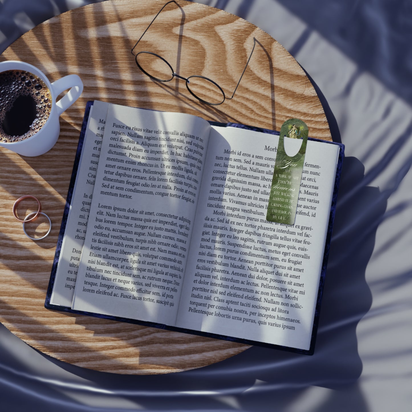 "Work of heavens" Book Quote Bookmark