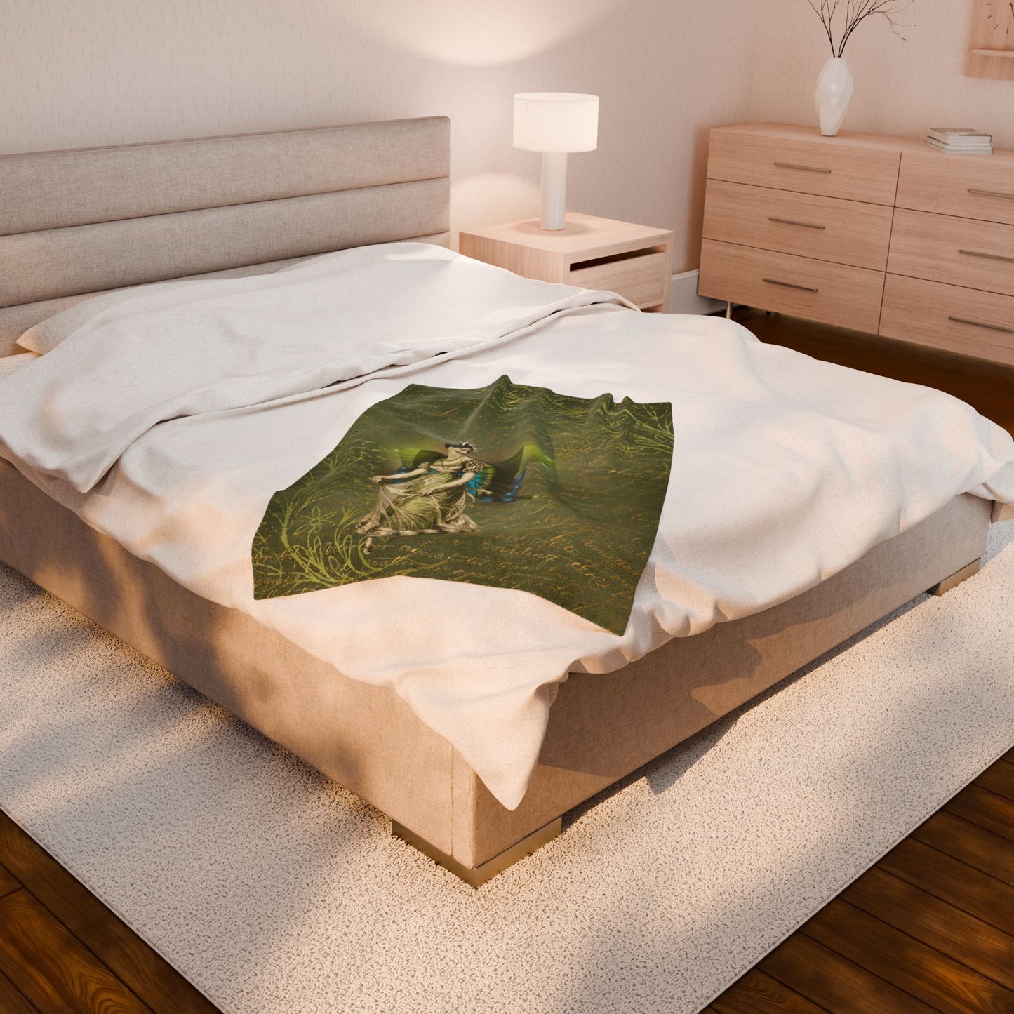 Enchanting Fairy Tale Velveteen Plush Throw Blanket