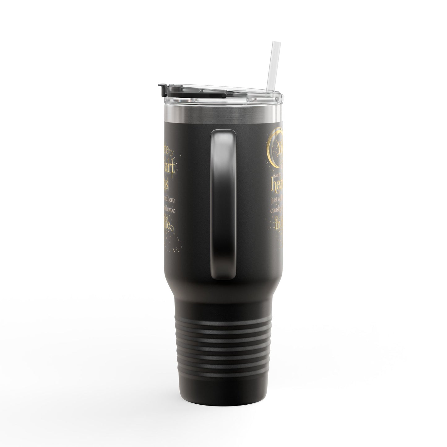"Work of Art" Book Quote Insulated Travel Mug | 40oz