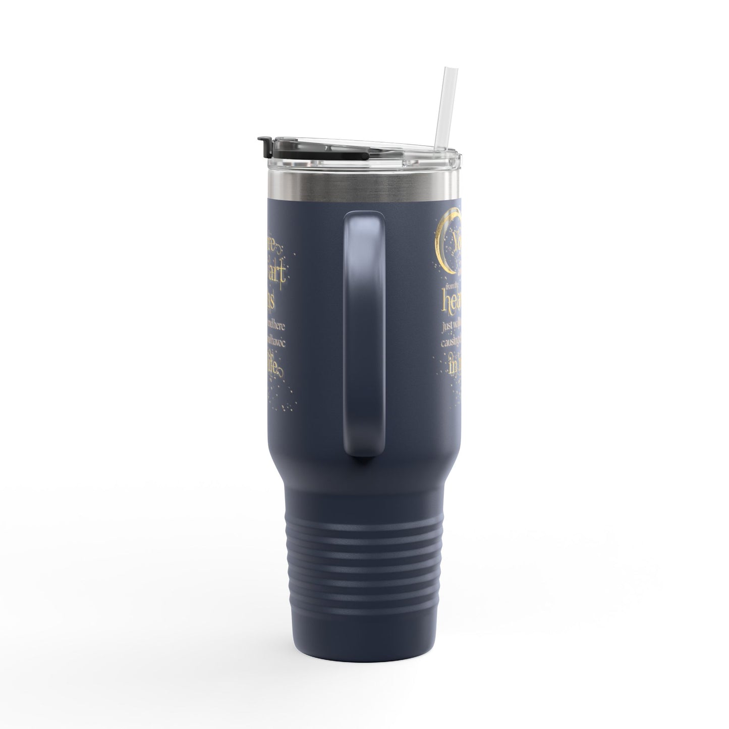 "Work of Art" Book Quote Insulated Travel Mug | 40oz