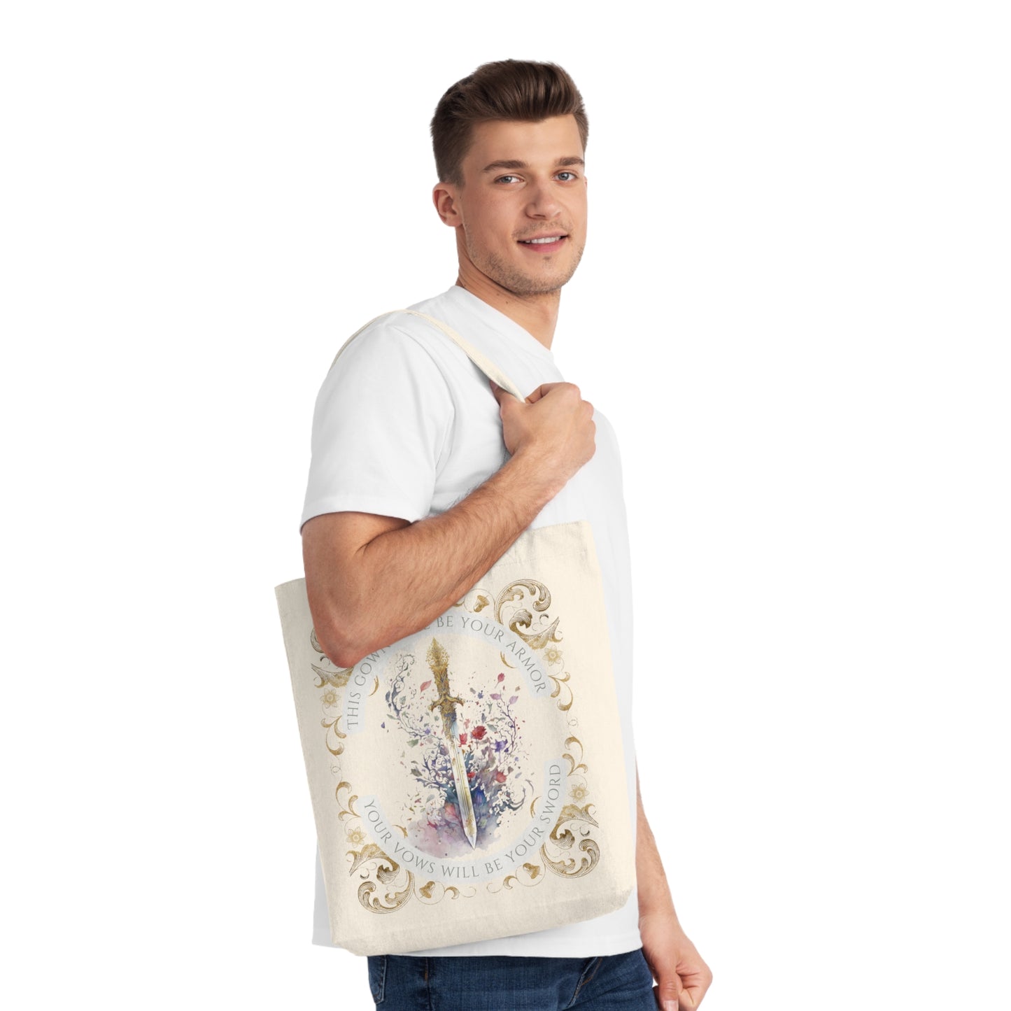 ✨Heir of Oberon✨ Book Quote Woven Tote Bag - Bookish Gift, Eco-Friendly Shopping
