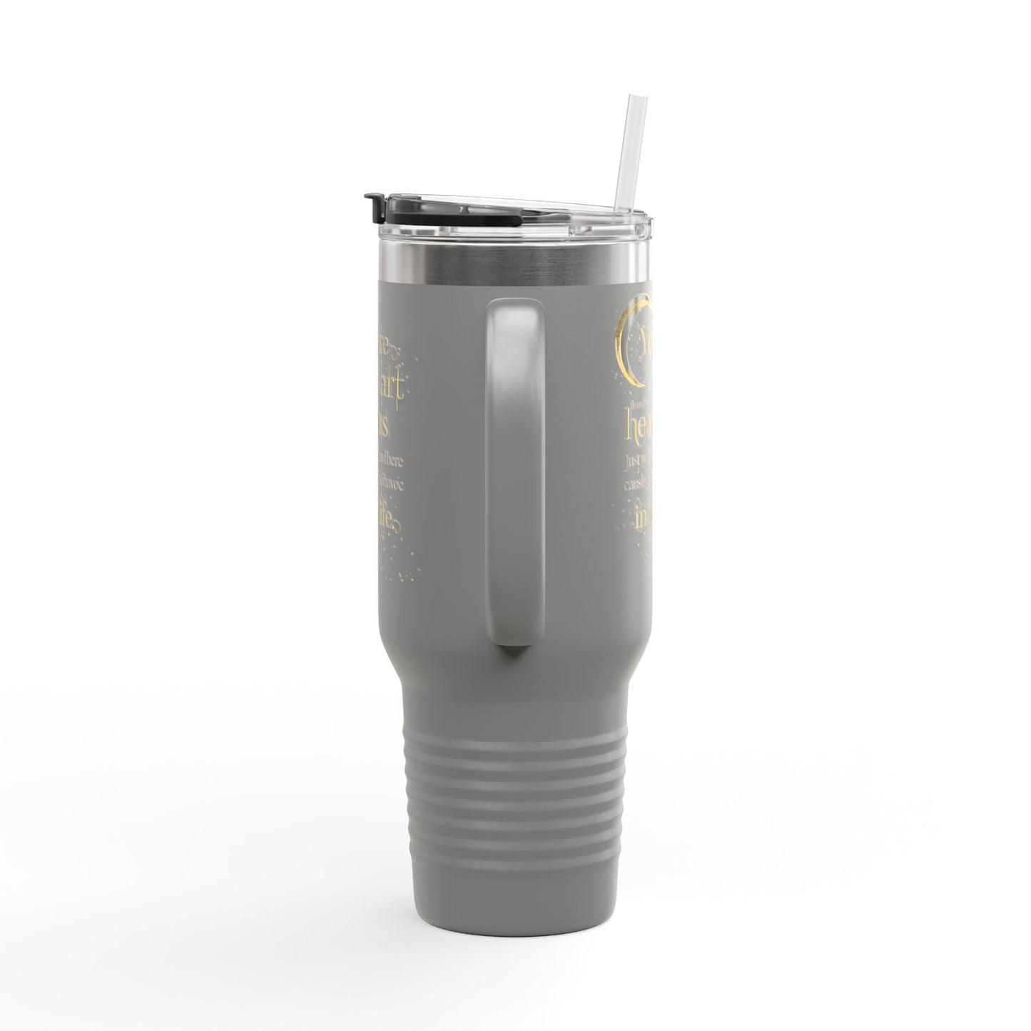 "Work of Art" Book Quote Insulated Travel Mug | 40oz