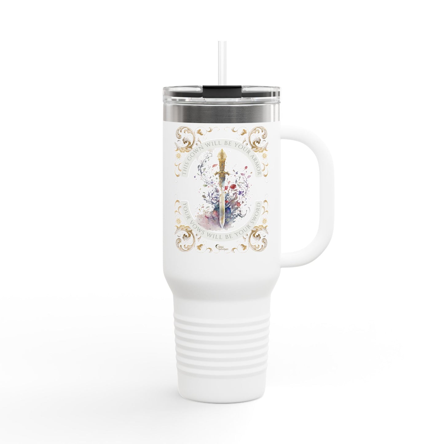 ✨Heir of Oberon✨ Book Quote | Elegant Insulated Travel Mug—40oz